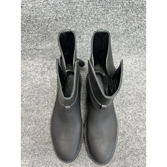 Vince Kaelyn Pull On Leather Waterproof Moto Ankle Boots Black 9.5 - Picture 3 of 6